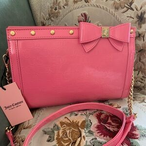 NWT Juicy Couture Pink Bow Accent Women's Bag